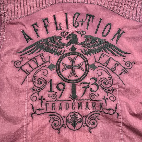 Affliction | Men | Premium Darken Soul Stretch LS Button Up Shirt 2XL - Picture 8 of 16